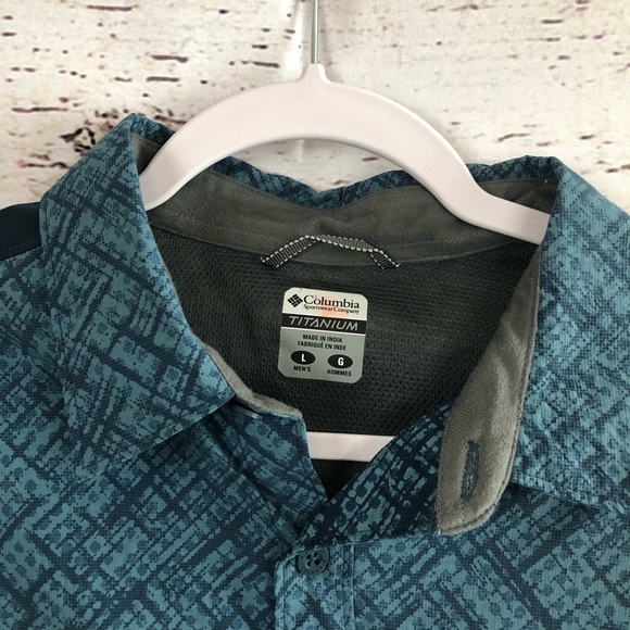 Columbia Titanium Men’s Button Down Shirt Omni-Dry - Picture 6 of 8